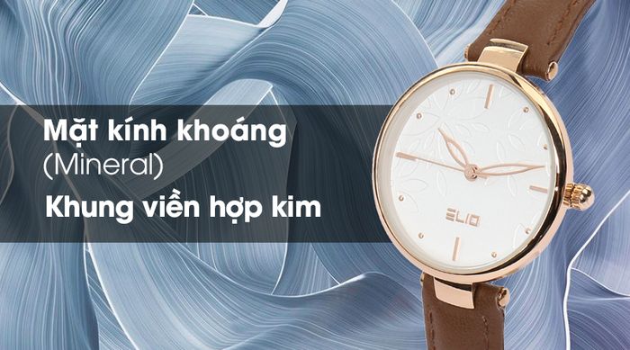 Đồng hồ Nữ Elio EL004-01 có khả năng chịu va đập tốt