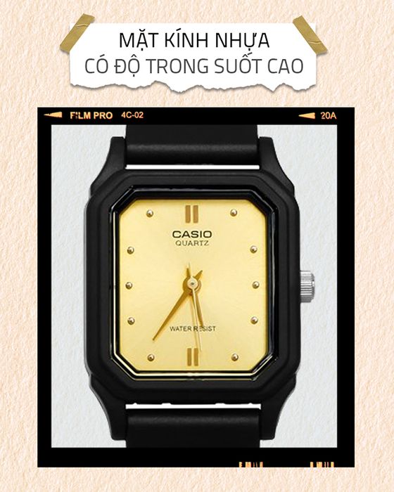 Đồng hồ Nữ Casio LQ-142E-9ADF có mặt kính trong suốt