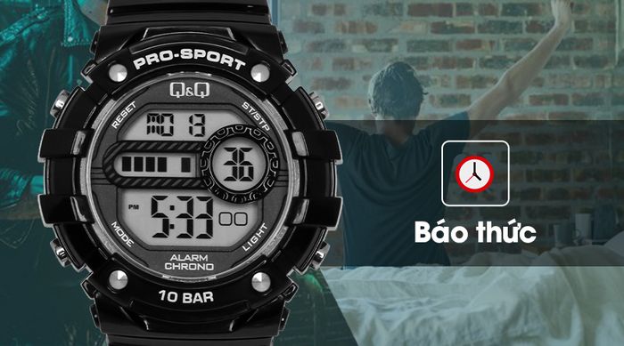 Đồng hồ nam/nữ Q&Q M154J002Y có báo thức tiện ích