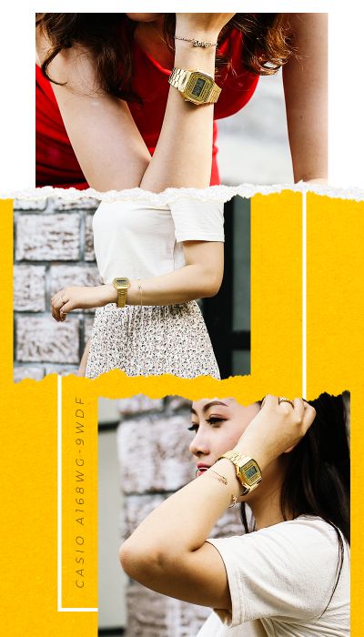Trên tay Đồng hồ Unisex Casio A168WG-9WDF