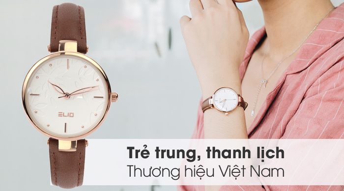 Đồng hồ Nữ Elio EL004-01 có thiết kế thanh lịch