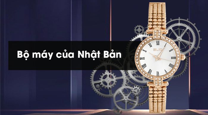 Đồng hồ nữ Elio ES028-01 có bộ máy đến từ Nhật Bản