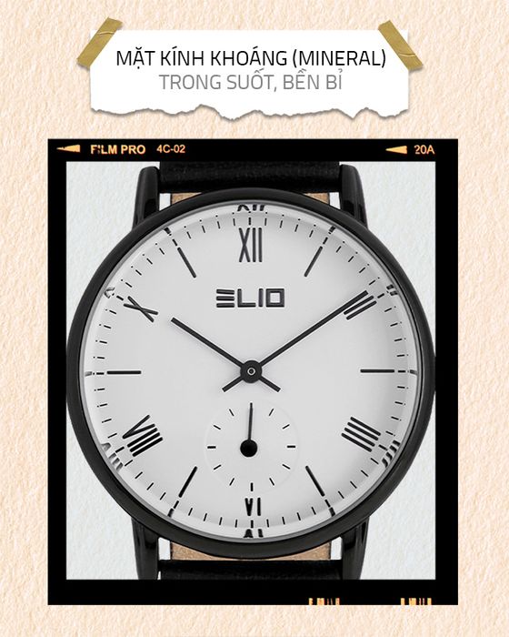 Đồng hồ Nữ Elio EL073-02 có mặt kính trong suốt