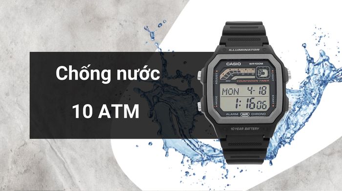 Khả năng kháng nước của mẫu đồng hồ