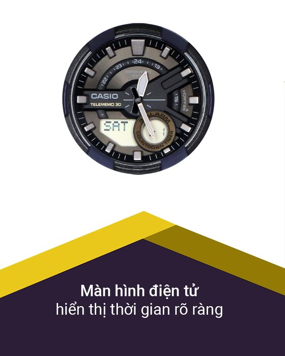 Đồng hồ Nam Casio AEQ-110W-2AVDF sở hữu màn hình điện tử