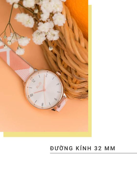 Đồng hồ nữ Elio EL025-02 có mặt nhỏ nhắn