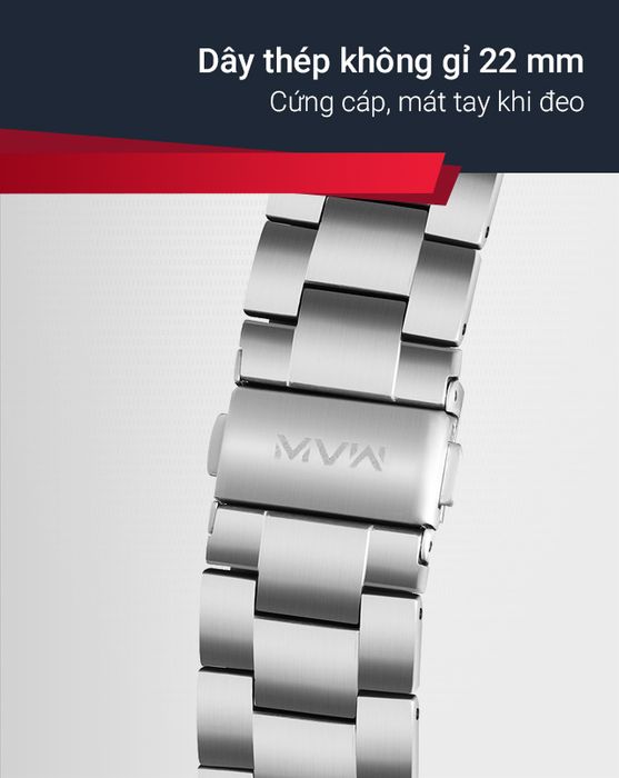 Đồng hồ nam MWW MS055-01 có dây đeo bền bỉ
