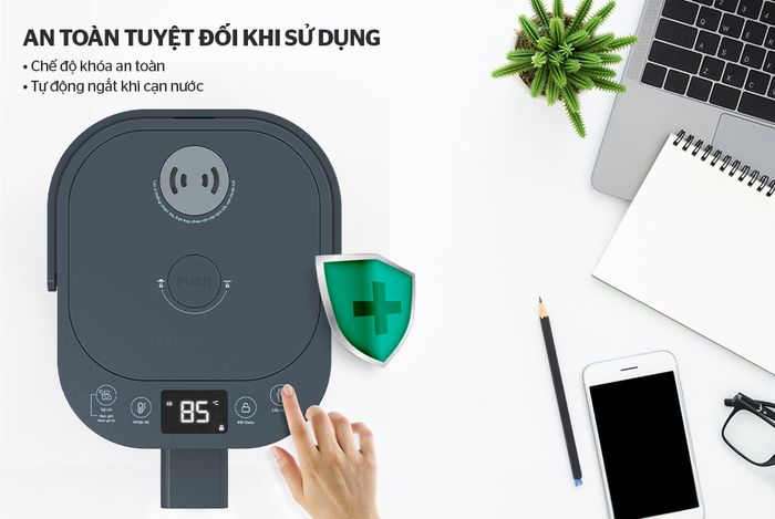 Bình thủy điện Sunhouse SHD1440 3.2 lít - Chế độ an toàn