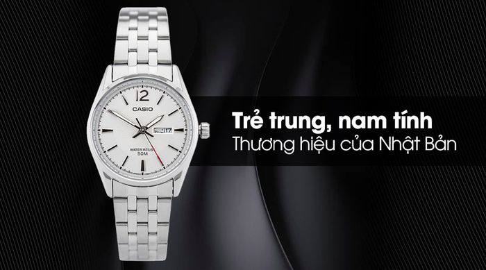 Đồng hồ nam Casio MTP-1335D-7AVDF với thiết kế mạnh mẽ, sang trọng