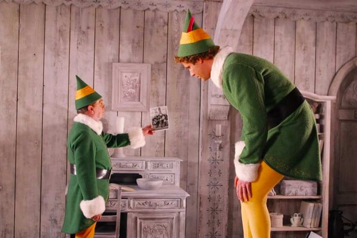 Bob Newhart and Will Ferrell share the screen in 'Elf.'