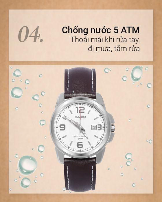 Đồng hồ Nữ Casio LTP-1314L-7AVDF chống nước 5 ATM