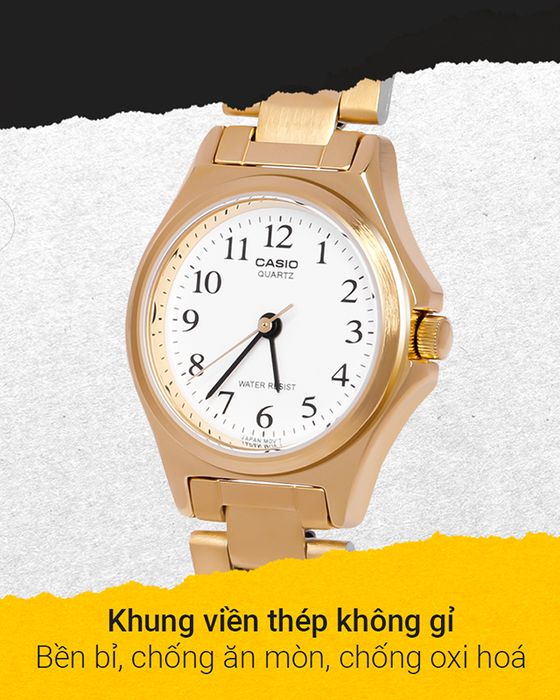 Đồng hồ Nữ Casio LTP-1130N-7BRDF có dây đeo thép không gỉ