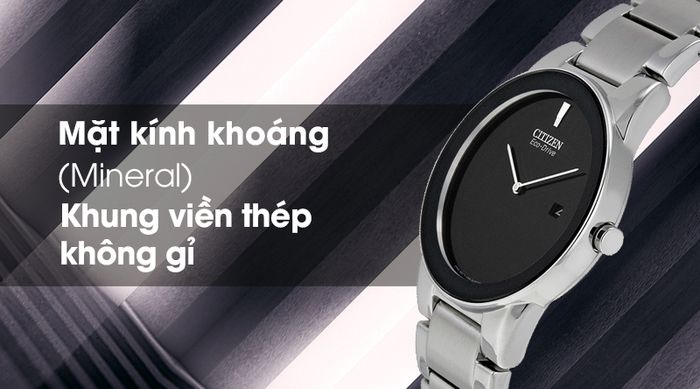 Đồng hồ Citizen AU1060-51E có lớp vỏ chắc chắn