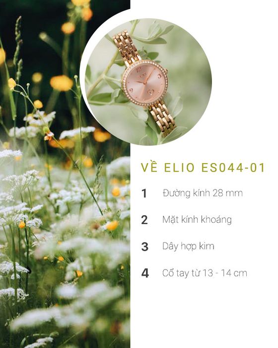 Đồng hồ Nữ Elio ES044-01 - Tổng quan