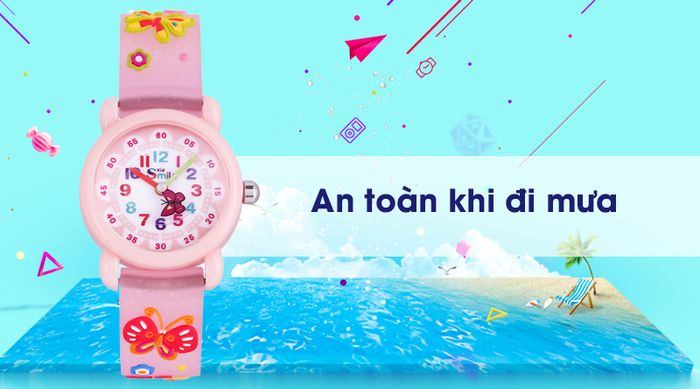 Đồng hồ trẻ em Smile Kid SL040-01 có hệ số chống nước 3 ATM