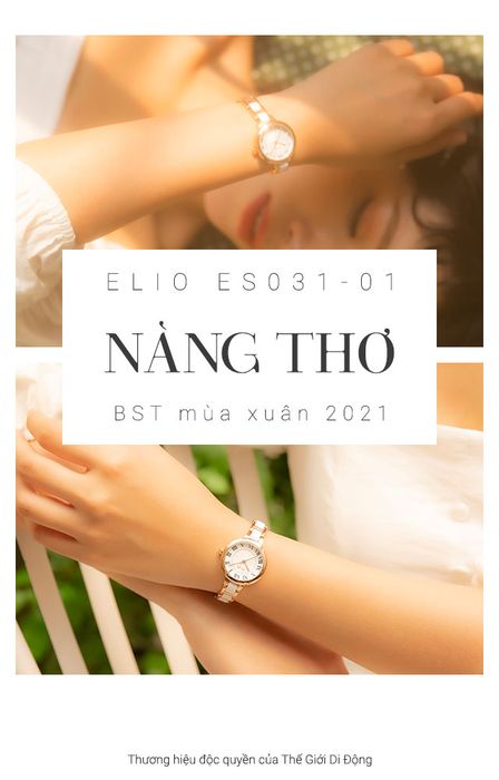 Đồng hồ Nữ Elio ES031-01 thuộc bộ sưu tập Nàng Thơ