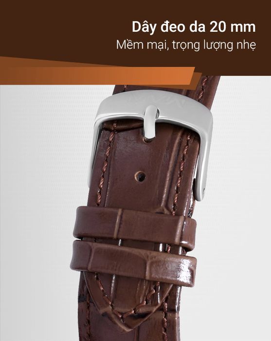Đồng hồ nam MVW ML052-02 có dây đeo da êm ái