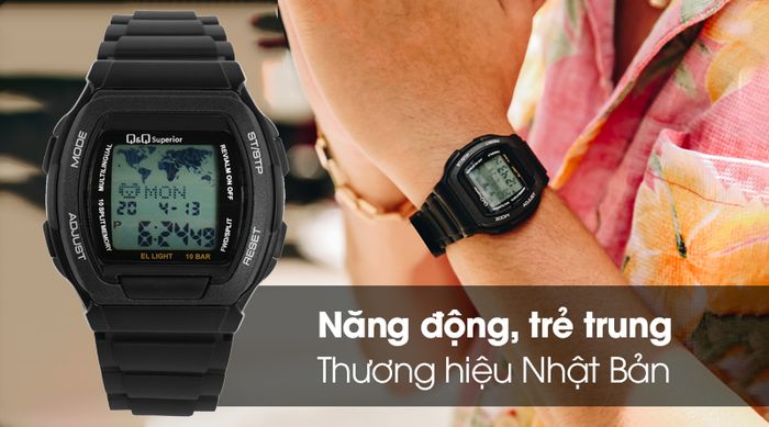 Đồng hồ Nam Q&Q MMW3P101Y có thiết kế trẻ trung và cá tính