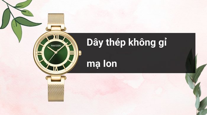 Chất liệu dây đeo của mẫu đồng hồ
