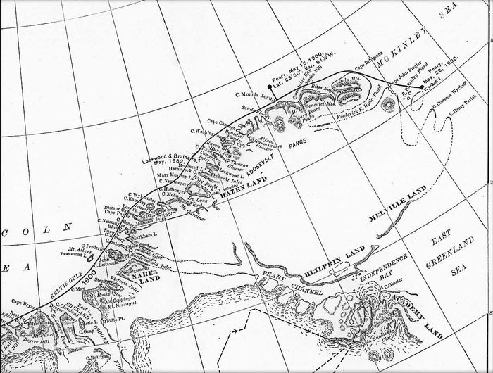 Robert Peary’s map.