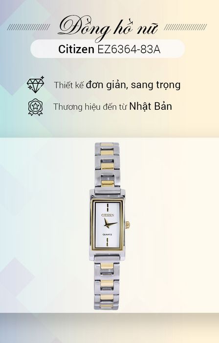 Tổng quan về đồng hồ nữ Citizen EZ6364-83A