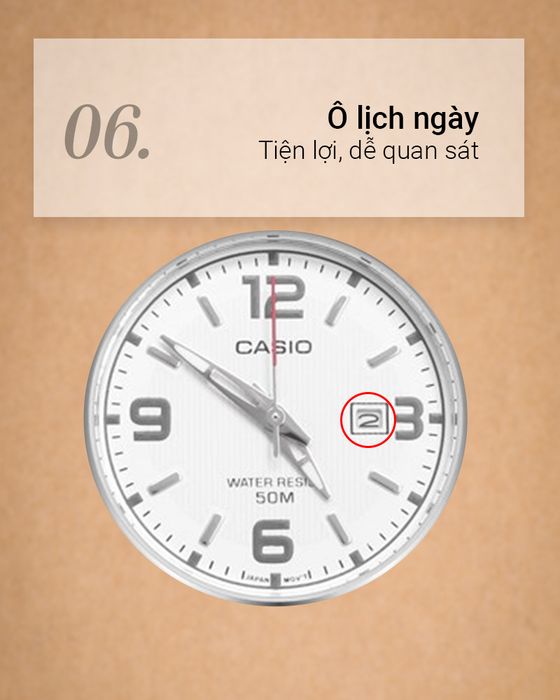 Đồng hồ Nữ Casio LTP-1314L-7AVDF có lịch ngày tiện ích