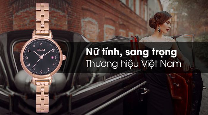 Đồng hồ nữ Elio ES052-02 mang kiểu dáng sang trọng