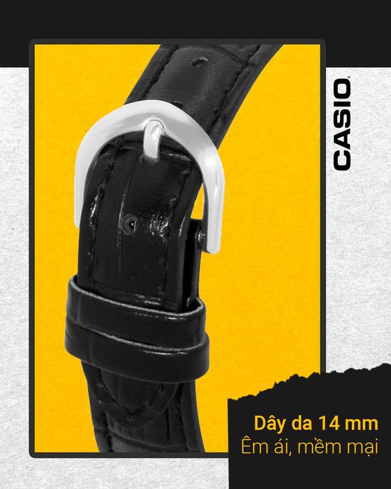 Đồng hồ Nữ Casio LTP-V005L-1BUDF có dây đeo bằng da