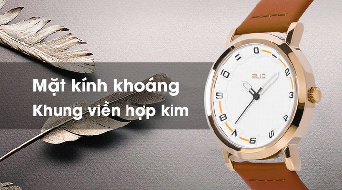 Đồng hồ unisex Elio EL045-01 có khả năng chịu lực tốt