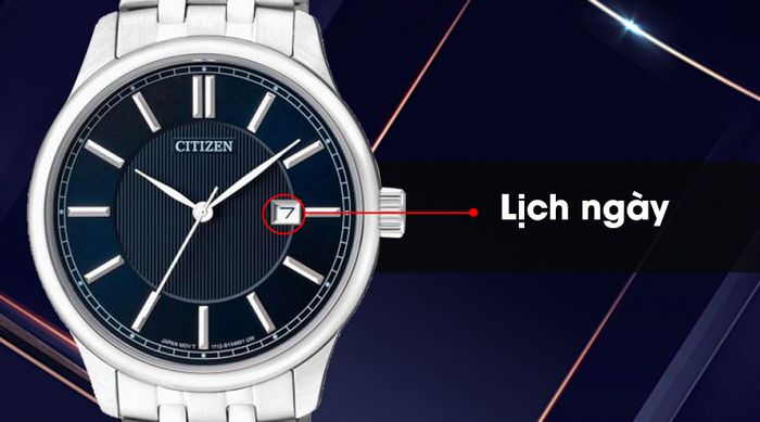 Đồng hồ Nam Citizen BI1050-56L có lịch ngày tiện ích