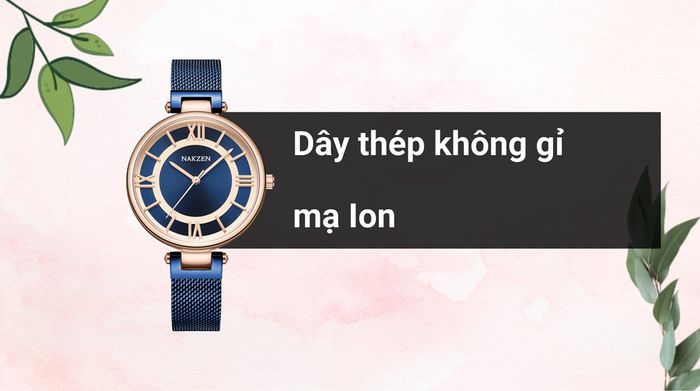 Chất liệu dây đeo của mẫu đồng hồ