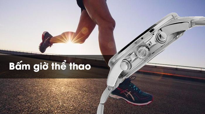 Đồng hồ nam Edifice Casio EFR-526D-7AVUDF hỗ trợ thêm tính năng bấm giờ thể thao