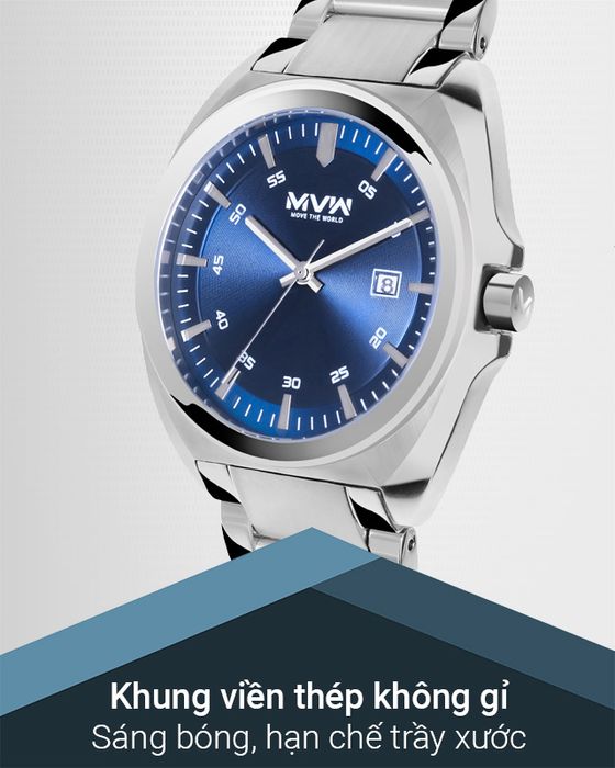 Đồng hồ Nam MVW MS052-01 có hệ số chống nước 5 ATM