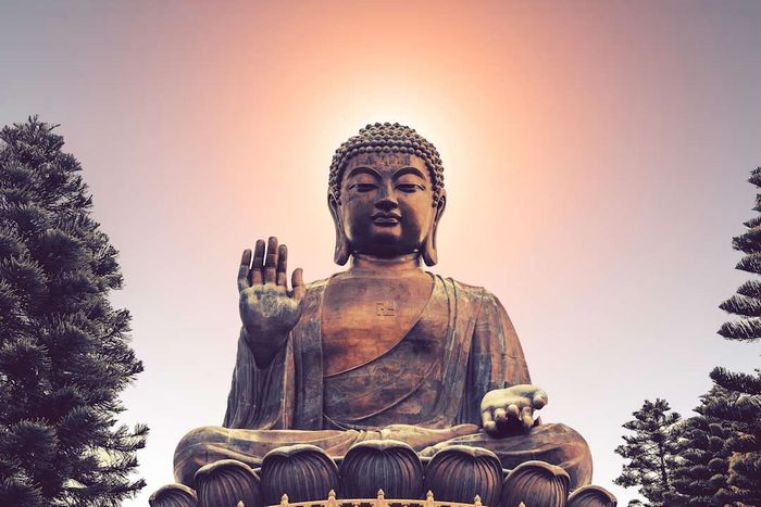 A statue of Buddha