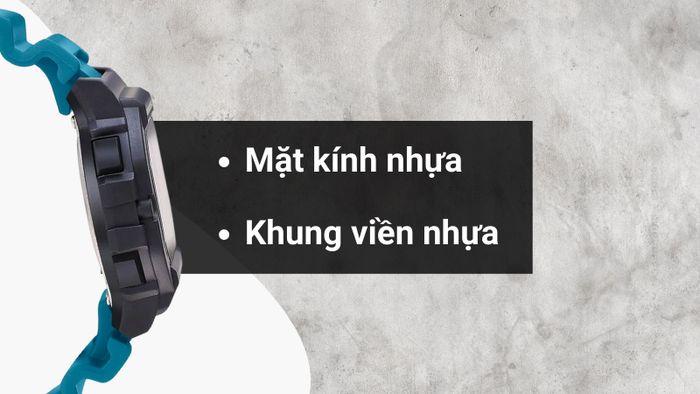 Chất liệu mặt kính và khung viền của mẫu đồng hồ