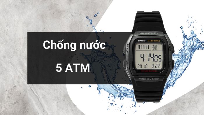 Khả năng kháng nước của mẫu đồng hồ