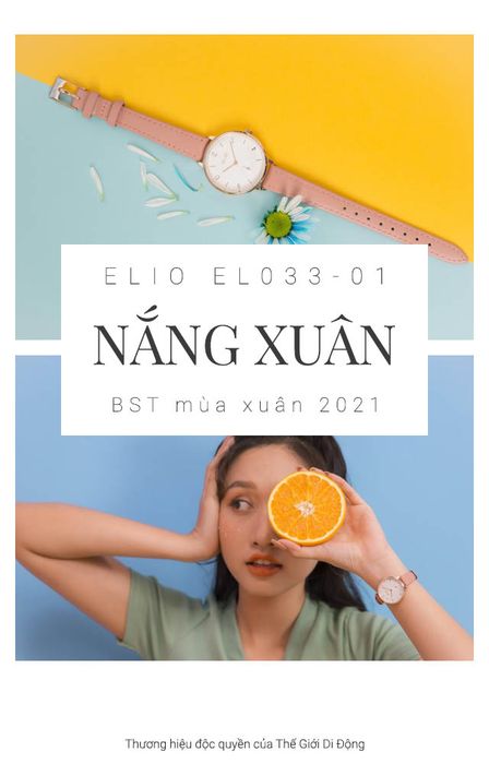 Tổng quan về đồng hồ nữ Elio EL033-01 