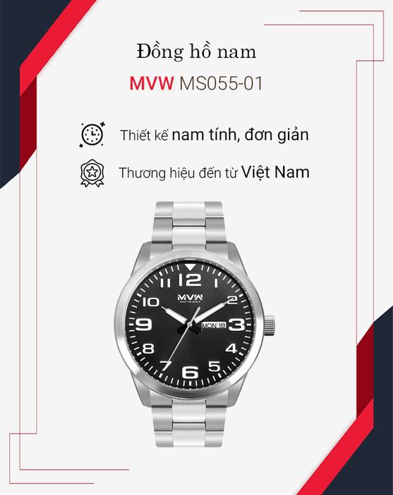 Tổng quan về đồng hồ nam MWW MS055-01