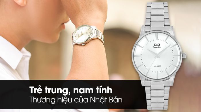 Đồng hồ nam Q&Q S398J201Y sở hữu thiết kế trẻ trung và mạnh mẽ