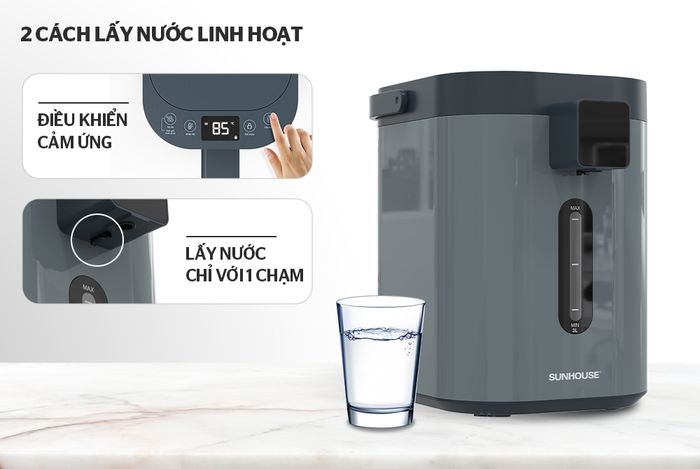 Bình thủy điện Sunhouse SHD1440 3.2 lít - Bảng điều khiển