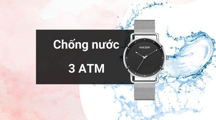 Khả năng kháng nước của mẫu đồng hồ