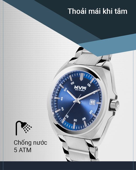 Đồng hồ Nam MVW MS052-01 có hệ số chống nước 5 ATM