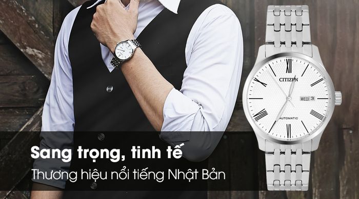 Đồng hồ Nam Citizen NH8350-59A - Cơ tự động thiết kế sang trọng