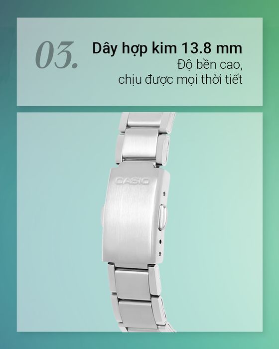 Đồng hồ Nữ Casio LTP-1230D-7CDF có dây đeo hợp kim
