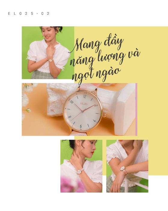 Tổng quan về đồng hồ nữ Elio EL025-02