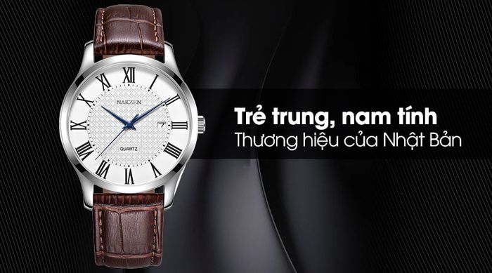 Đồng hồ nam Nakzen SL4043GBN-7 có thiết kế trẻ trung và nam tính