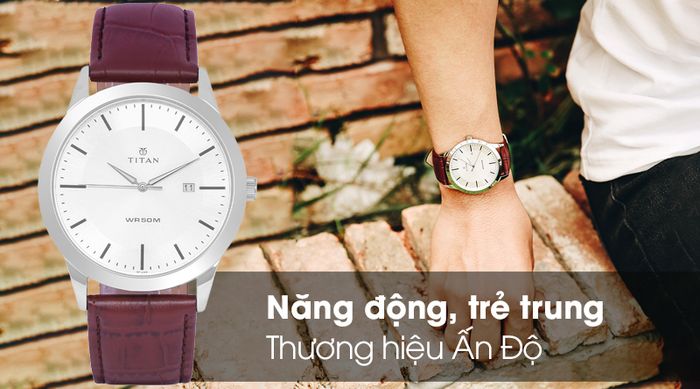 Đồng hồ Nam Titan 1584SL03 có thiết kế trẻ trung, năng động