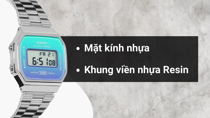 Chất liệu mặt kính và khung viền của mẫu đồng hồ