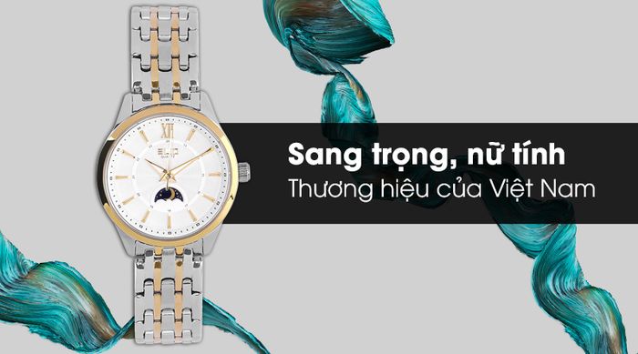 Đồng hồ nữ Elio ES023-C2 với thiết kế nữ tính và tinh tế