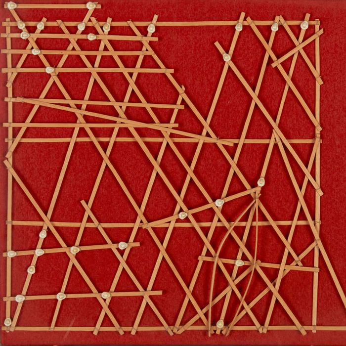 Navigation charts crafted from bamboo and cowrie shells